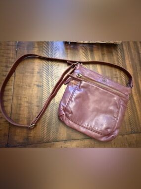 Cochor brown leather handbag, vguc